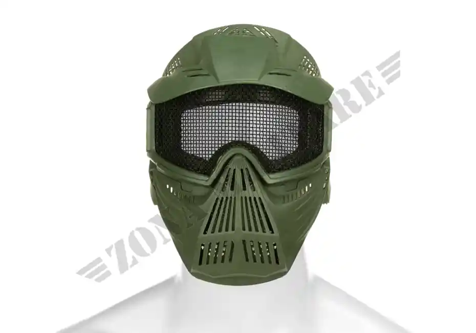 Maschera Protettiva integrale Commander Mesh Mask Pirate Arms verde