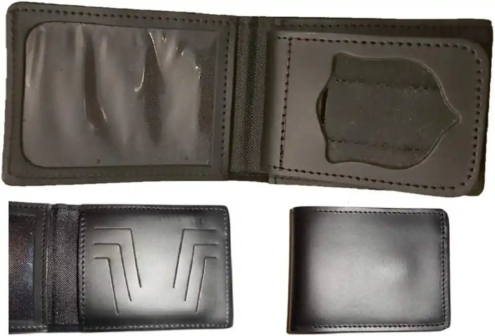PORTAFOGLIO POLIZIA DI STATO CON PORTA PLACCA ESTRAIBILE NERO VEGA HOLSTER