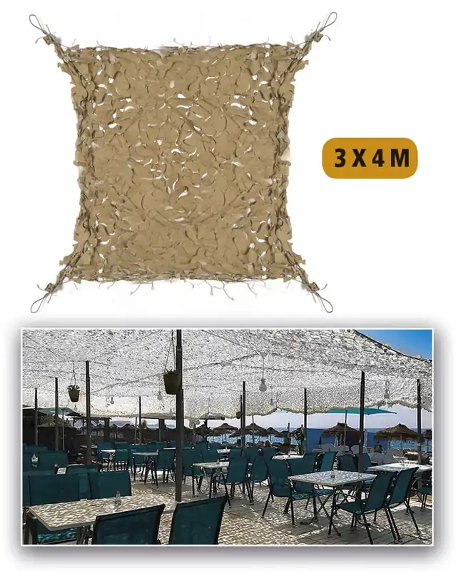 Rete 3x4 shadow sail desert/coyote miltec