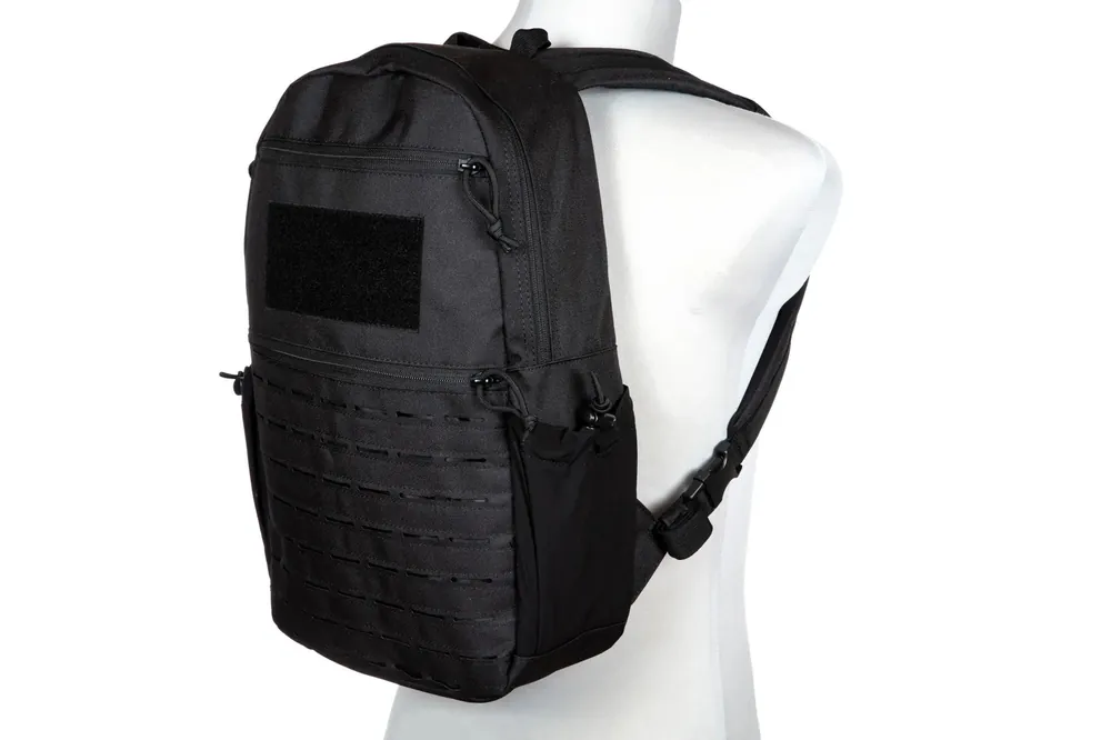 Zaino tattico leggero nero laser-cut nero GFC