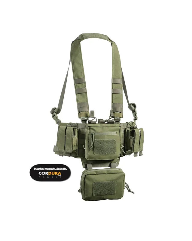 GILET TATTICO MINI RIG verde OPENLAND