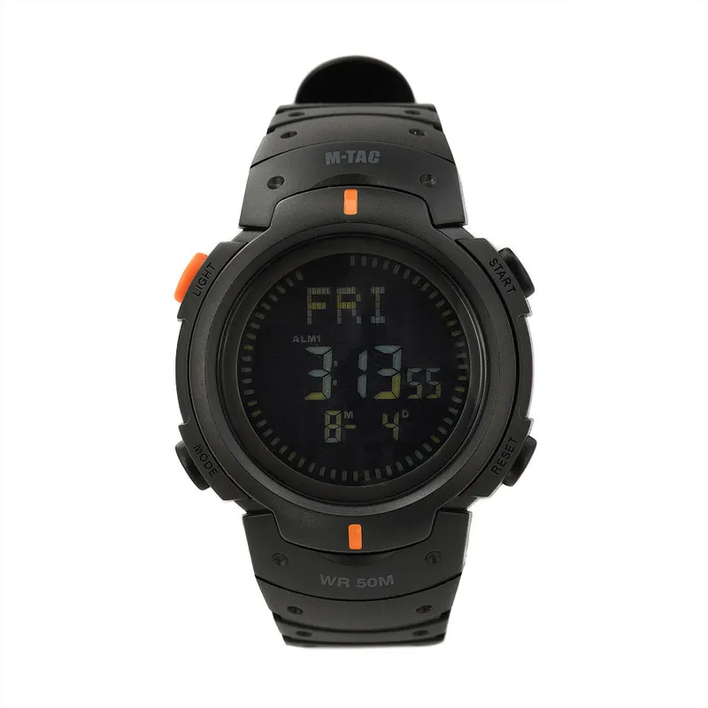 OROLOGIO TATTICO COMPASS CON BUSSOLA ELETTRONICA NERO M-TAC