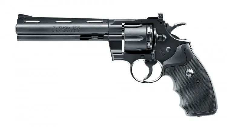 REVOLVER COLT PYTHON CANNA 6" 4.5 mm Pellet/BB CO2 SWISS ARMS