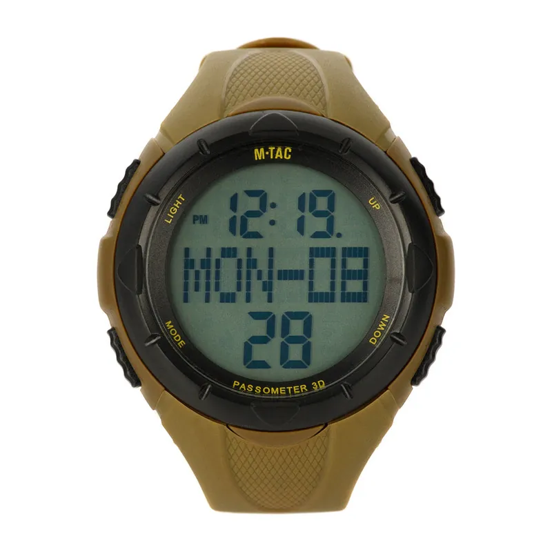 Orologio tattico con contapassi colore coyote M-Tac