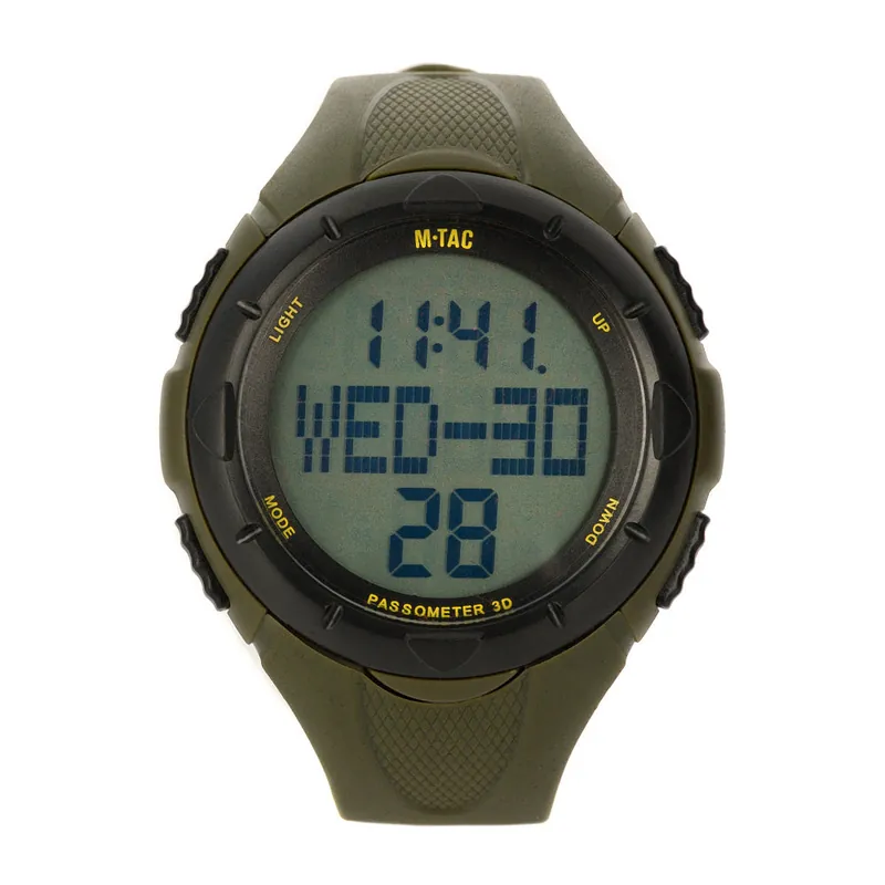 OROLOGIO TATTICO CON CONTAPASSI COLORE VERDE M-TAC