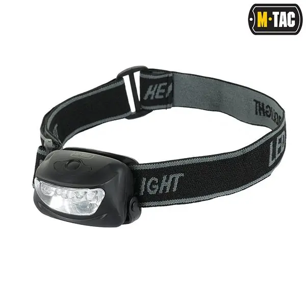 Lampada DA TESTA 4+1 LED frontale COLORE NERO M-Tac