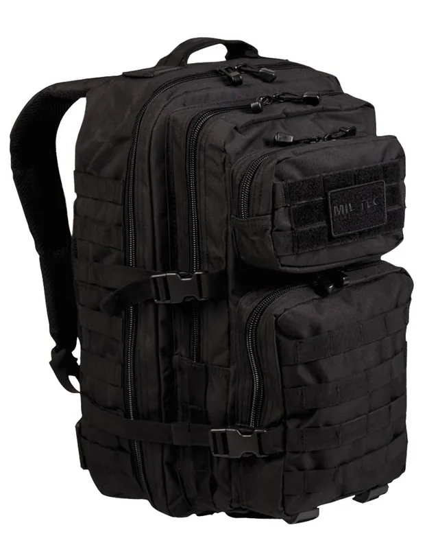 ZAINO TATTICO MILITARE 36 LG COLORE NERO MILTEC