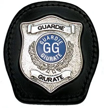 PORTA PLACCA GUARDIE GIURATE COLORE ARGENTO VEGA HOLSTER