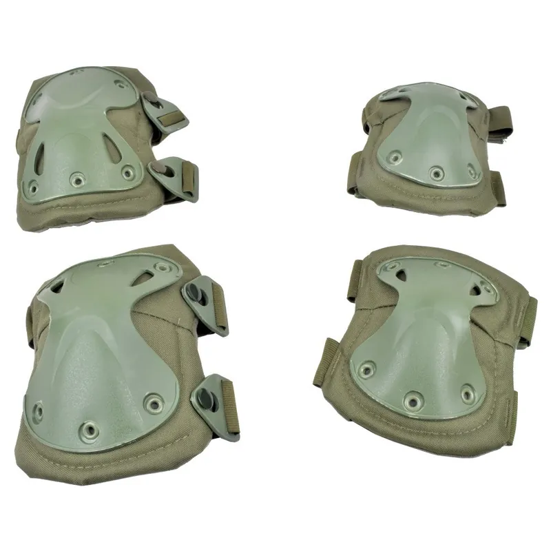 SET GINOCCHIERE E GOMITIERE TATTICHE XTAC COLORE VERDE WOSPORT