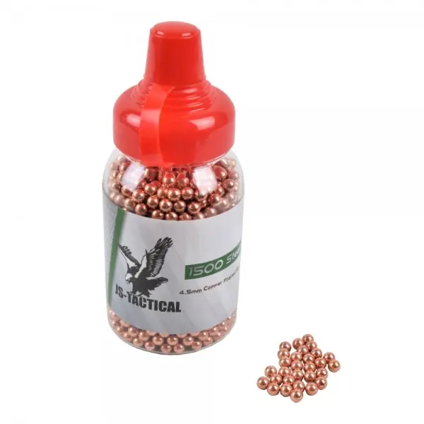 PALLINI IN Acciaio ramati Cal 4.5 Confezione Da 1500 BB Js Tactical