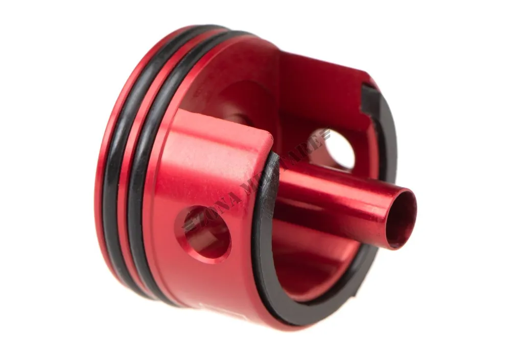 TESTA CILINDRO AEG CON DOPPIA GUARNIZIONE E SMORZATORE D‘ARIA IN ALLUMINIO CNC MAXX MODEL