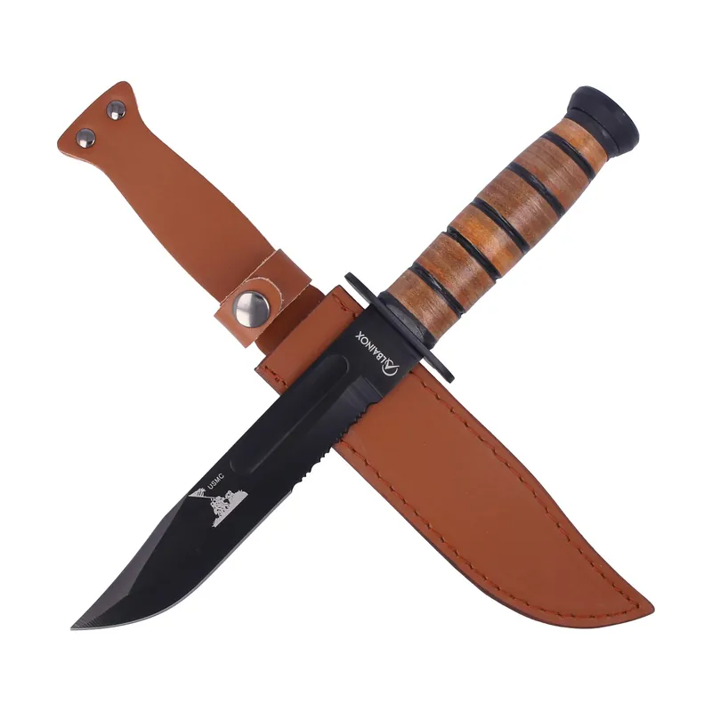 USMC Coltello a lama fissa segettata da 18 cm