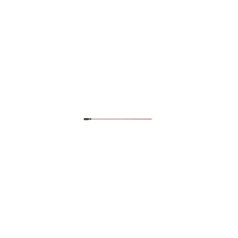 Bacchetta in acciaio verniciato in PVC per pulizia canne carabina calibro 4,5 lunghezza totale 80 Cm