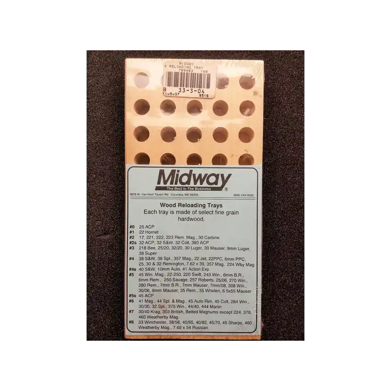 Tavola porta bossoli in legno marca Midway n° 4