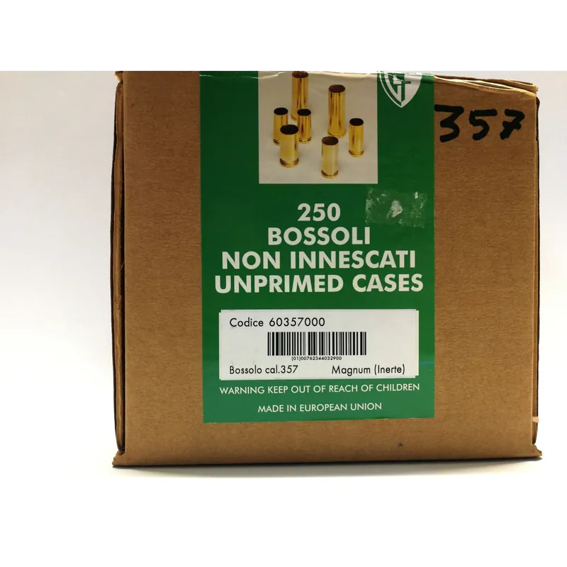 Bossoli Fiocchi calibro 357 MAG / n° 250 pezzi