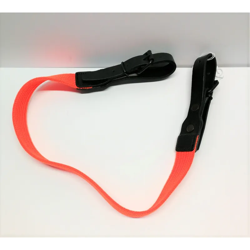 Cinghia elastica orange Tactical con riporti in pelle