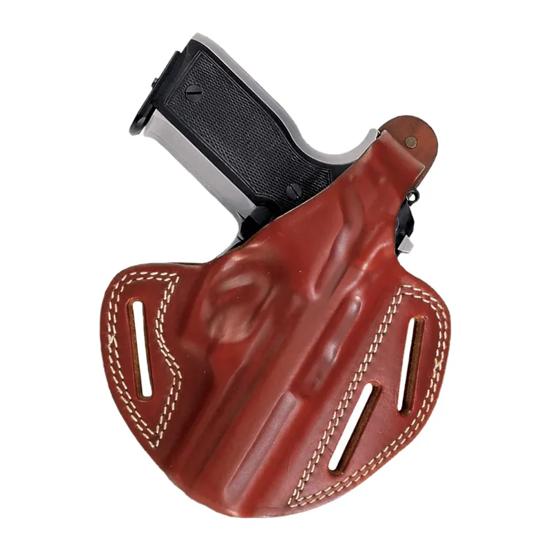 Fondina in cuoio Ruger SP101 a sgancio rapido color nero