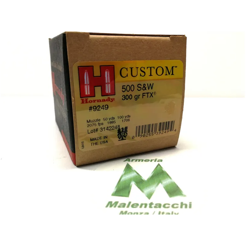 Hornady CAL 500 S&W 300grs FTX