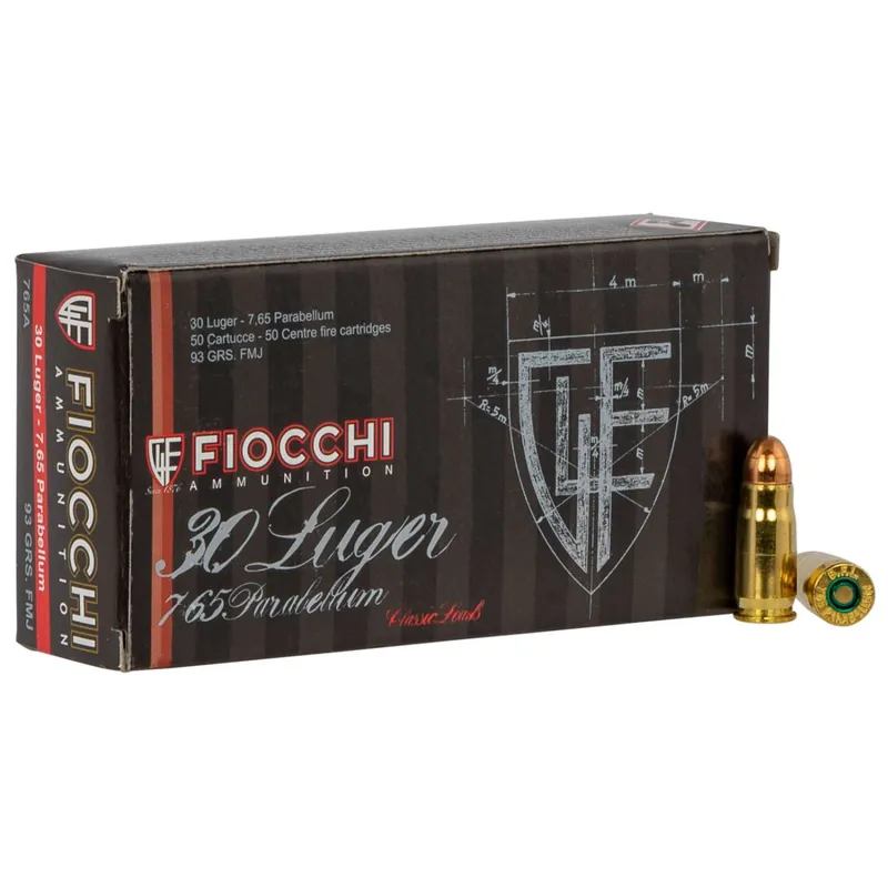 Fiocchi 30 Luger FMJ 93 gr