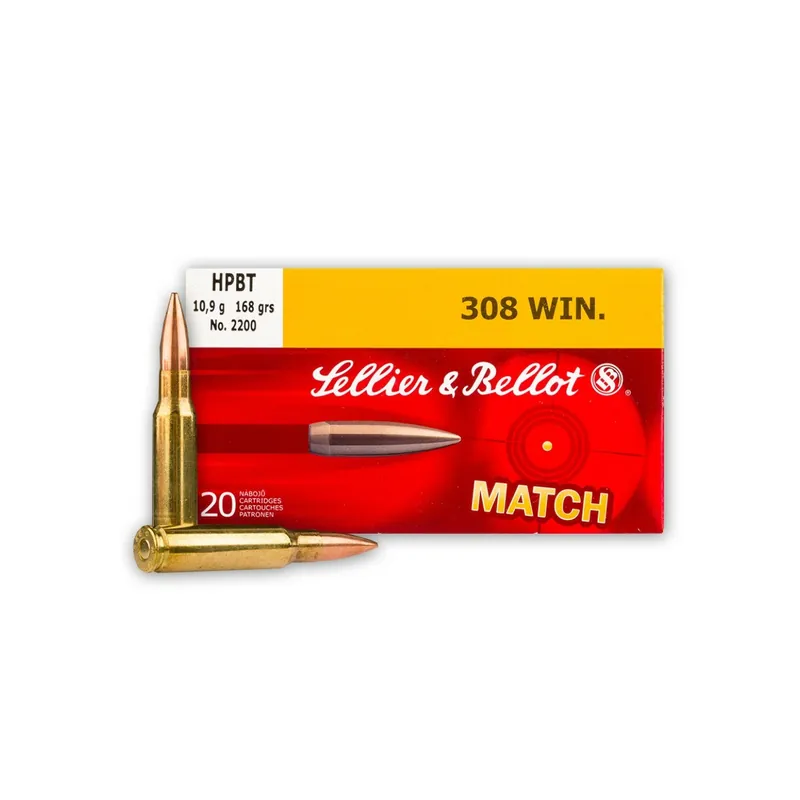 SELLIER & BELLOT Match CAL 308 WIN 168 gr HPBT