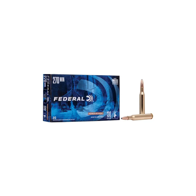 Federal Power-Shok Jacketed Soft Point Cal. 270 Win 130gr