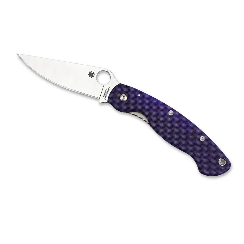 COLTELLO DA TASCA SPYDERCO MILITARY G-10 DARK BLUE
