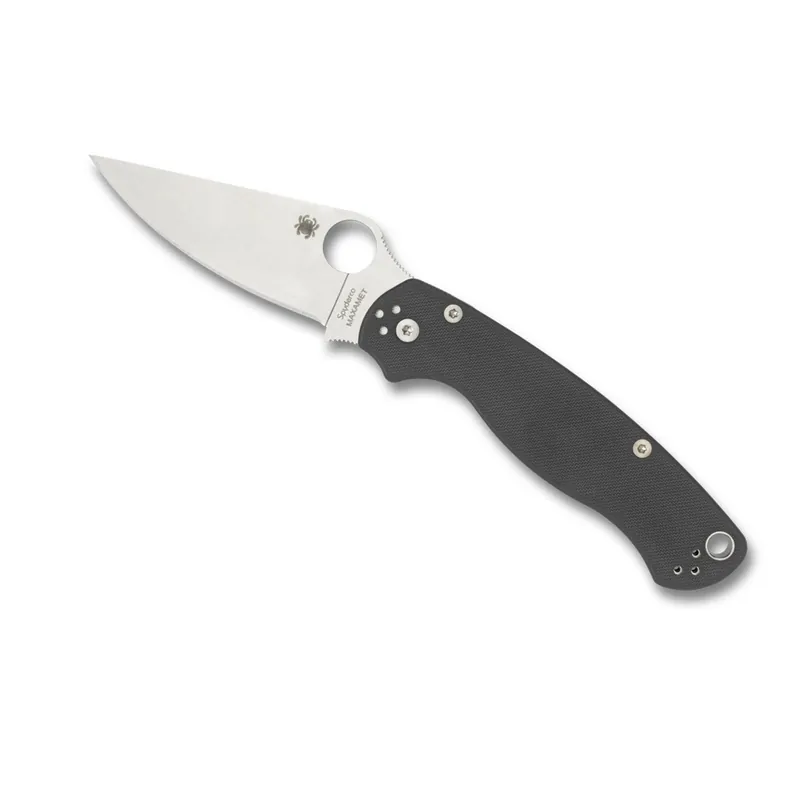 COLTELLO DA TASCA SPYDERCO PARA MILITARY 2 G-10 DARK GRAY MAXAMET