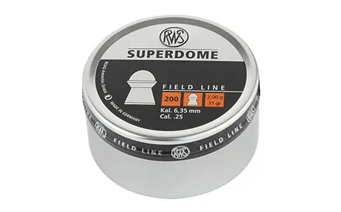 PALLINI RWS SUPERDOME 31GR CAL 6.35MM (200 ud)