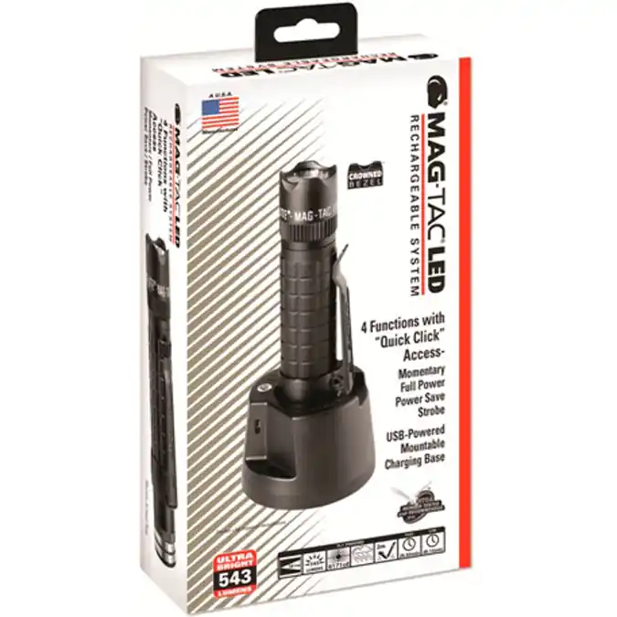 TORCIA LED MAG-TAC MILITAR RECARICABILE NERO