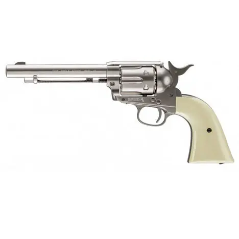 REVOLVER COLT PEACEMAKER NICHEL BIANCO PELLET