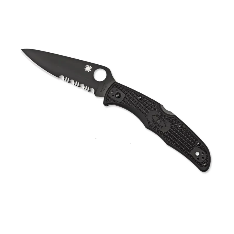 COLTELLO DA TASCA SPYDERCO ENDURA 4 FRN BLACK BLADE