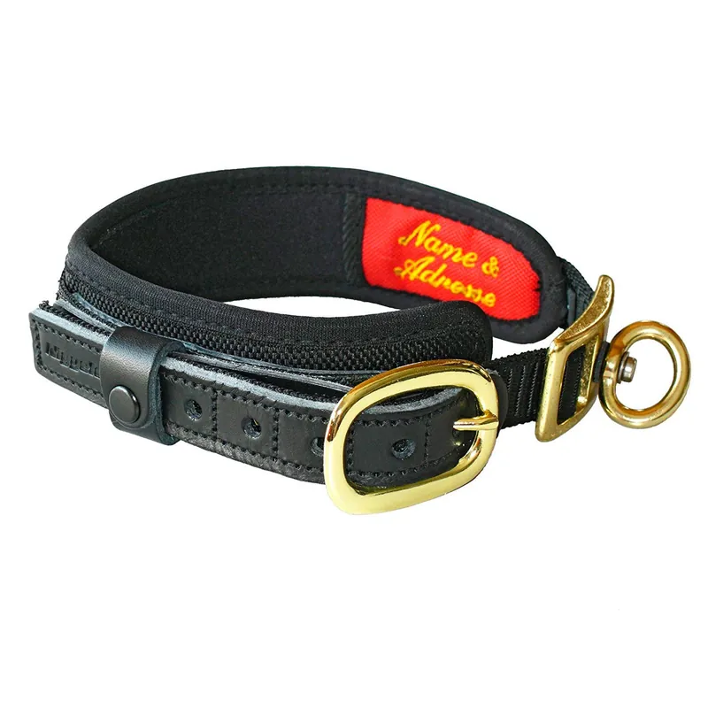 COLLARE DELUXE NERO PER CANI NIGGELOH