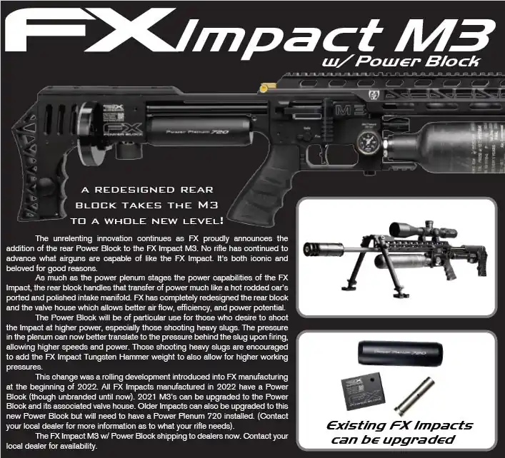 KIT FX AIRGUNS POWER PLENUM BLOCCO COMPLETO