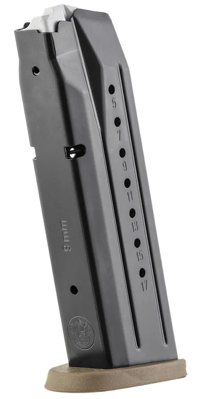 CARICATORE IN METALLO SMITH & WESSON M&P 17R (BASE MARRONE) - 9MM.
