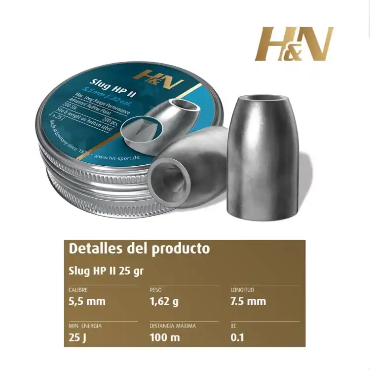 PALLINI H&N SLUG HP II CAL. 5.5 MM
