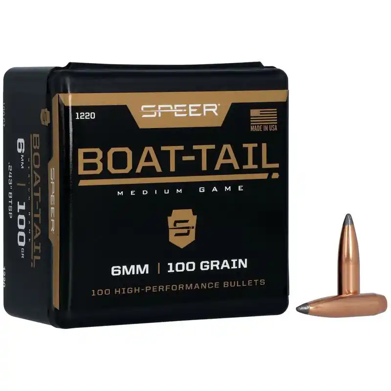 PUNTE SPEER BOAT-TAIL - .243" - 100 GRAINS