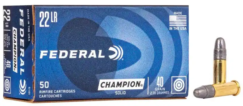 BALA FEDERAL Champion Training - ALTA VELOCIDAD - .22LR - 40 grains - LRN