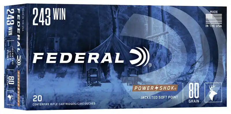 BALA FEDERAL Power-Shok - 243 Win. - 80 grains - SP
