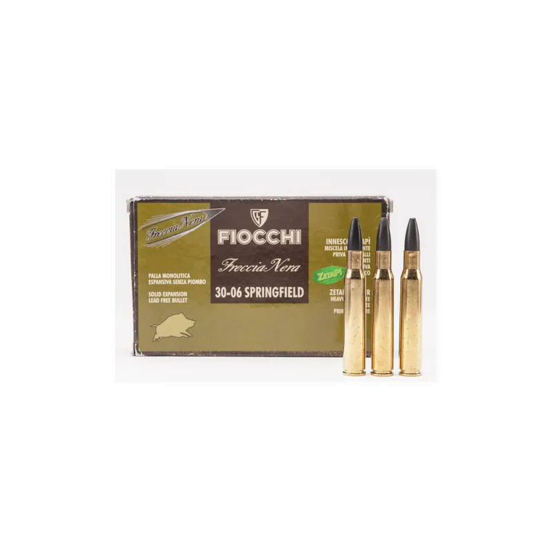 Fiocchi FRECCIA NERA 30.06 SPRINGFIELD PALLA MONOLITICA DA 165 grs