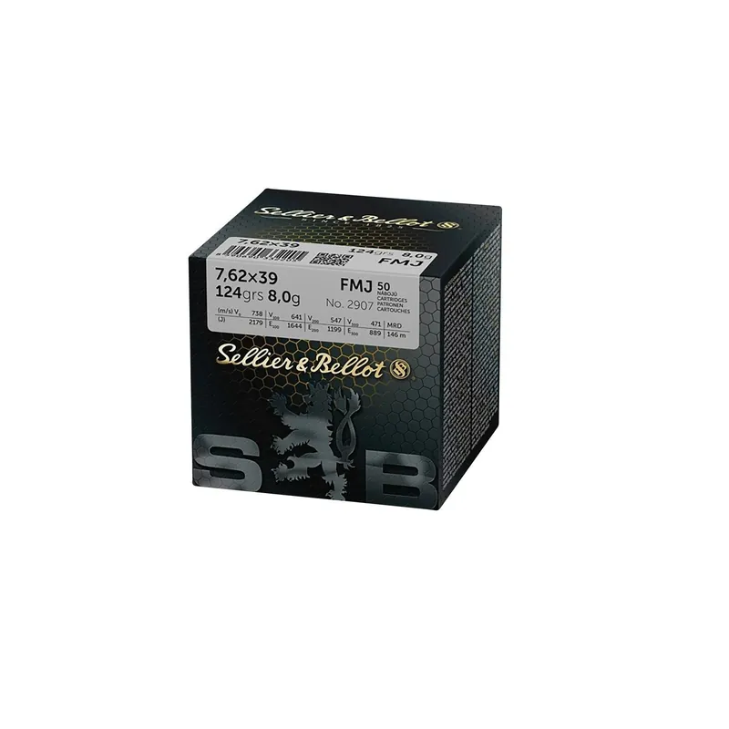 SELLIER & BELLOT 7,62x39 FMJ da 124 gr