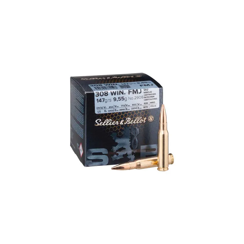 SELLIER & BELLOT 308W da 147 gr FMJ
