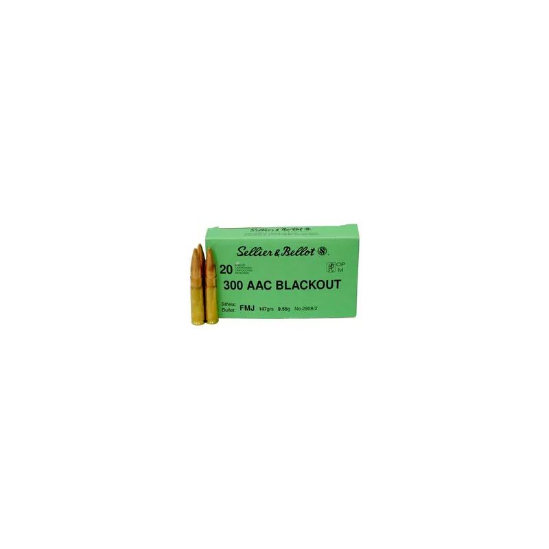 SELLIER & BELLOT 300 AAC Blackout da 147 gr FMJ