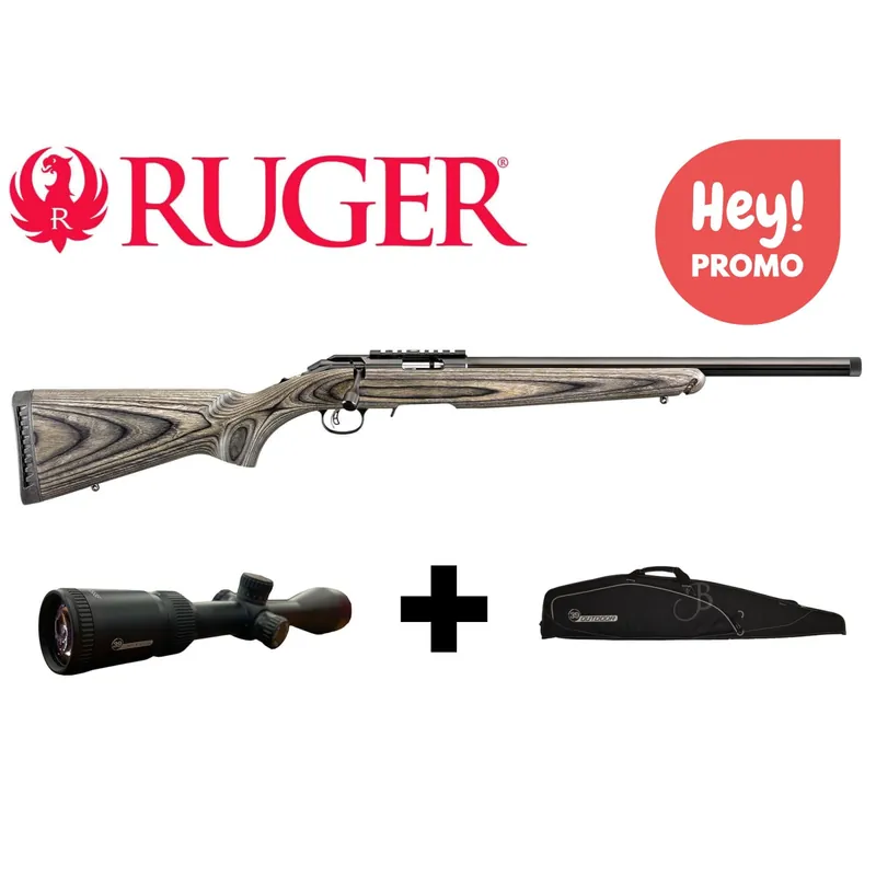 Ruger American Target 22lr con Ottica Elite 6-24x56 Sfp Wp Fch - reticolo illuminato con fodero imbottito