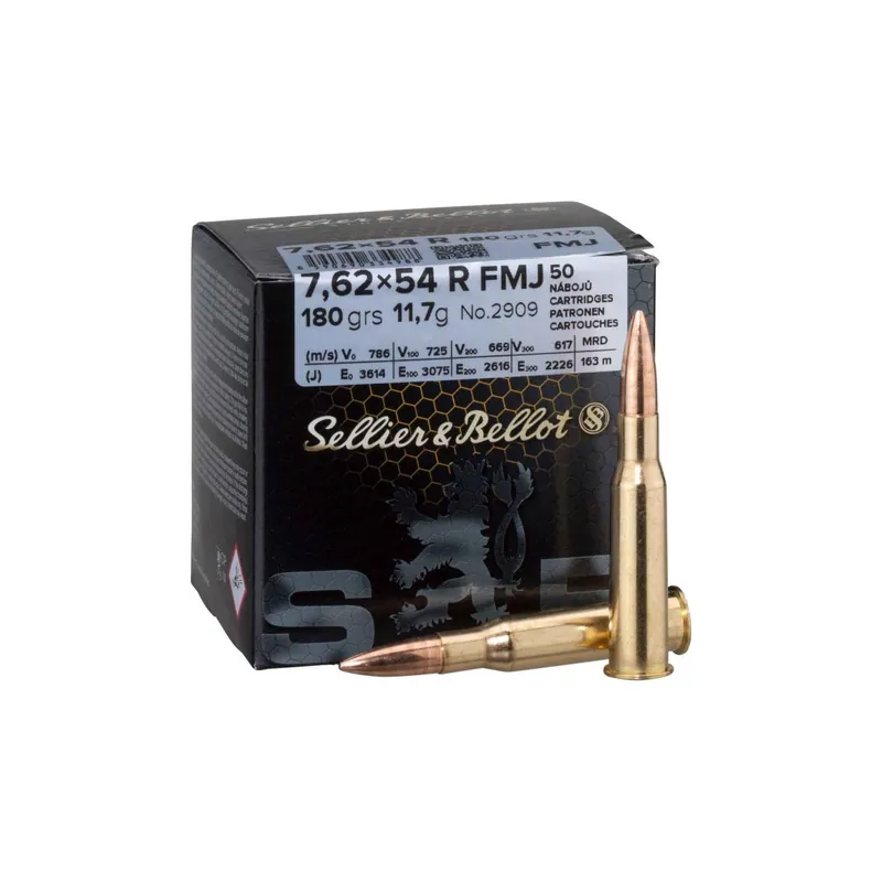 SELLIER & BELLOT 7,62x54 R da 180 gr FMJ