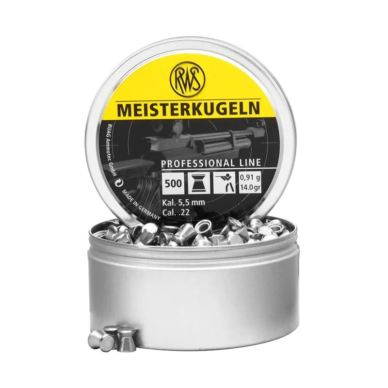 RWS MEISTERKUGELN PALLINI DIABOLO RIFLE Cal.5.5 mm 0,91gr 14,0 grs
