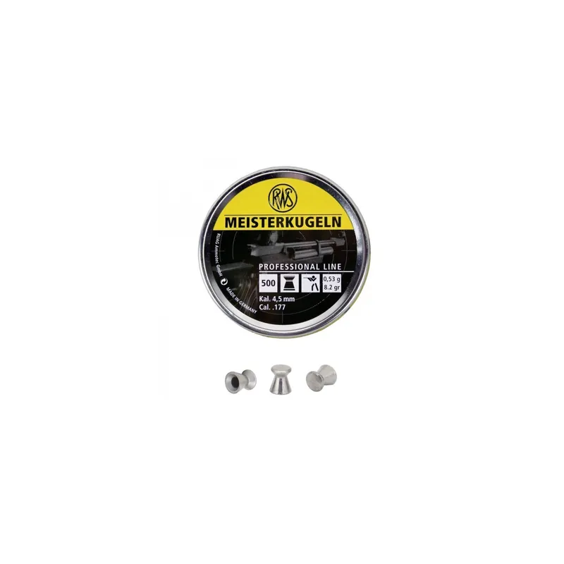 RWS MEISTERKUGELN CAL.4.,50- PESO 0.53 GRAMMI - 500 PZ