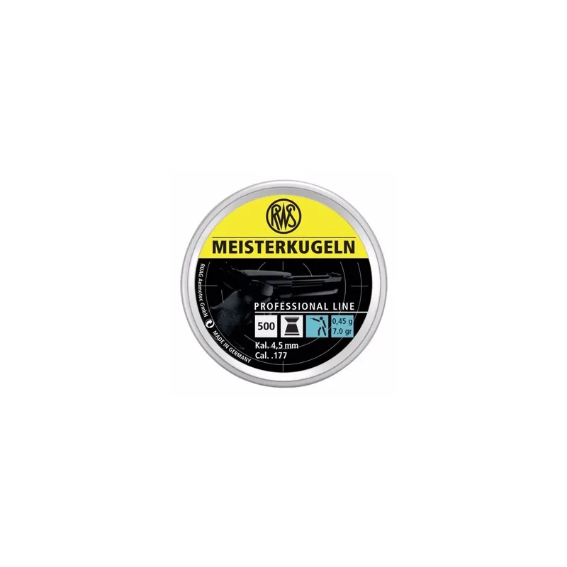 RWS Meisterkugeln Blu 4.50mm 0.45g/7.0gr (500pz)