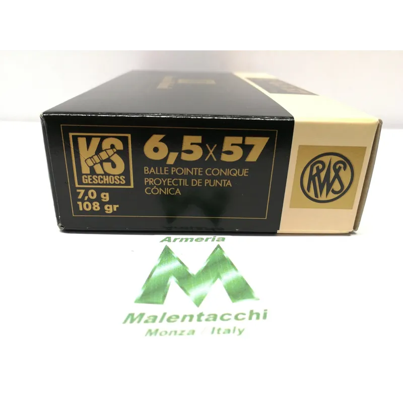 RWS KS Cal. 6,5X57 DA 108 grs