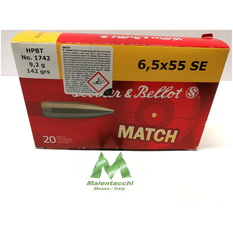 SELLIER & BELLOT Cal. 6,5x55 / 142 grs HPBT