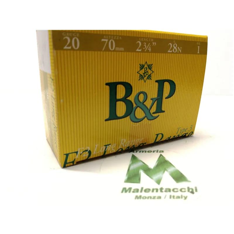 B&P Cal. 20 F2 Long Range 28g (10PZ)